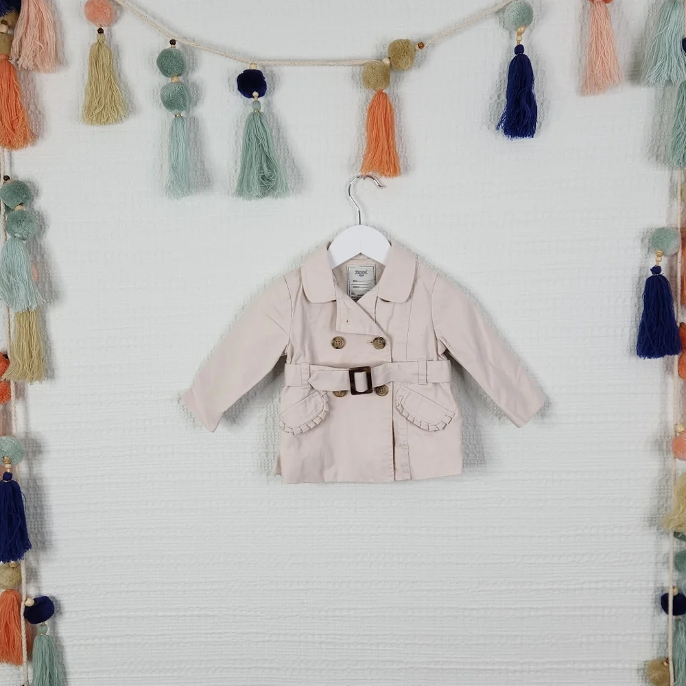 Mayoral Ruffle Trench Coat